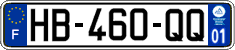 French license plate, SIV (ordinary)