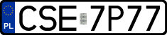 License plates of Poland, Regular car plates
