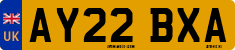License plate of the United Kingdom, 2001 year system