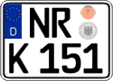 German license plate, Regular plates