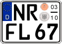 German license plate, Seasonal plates