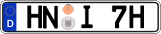 German license plate, Plates for oldtimers (type 