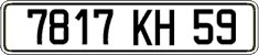French license plate, FNI