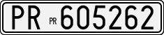 License plate of Italy, Cars (1927 year series)