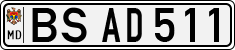 License plate of Moldova, Cars (1992)