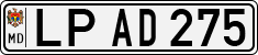 License plate of Moldova, Cars (1992)