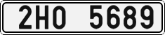 License plate of the Czech Republic, Cars (2001)