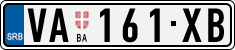 License plate of Serbia, Cars