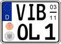 German license plate, Seasonal plates