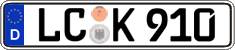 German license plate, Regular plates
