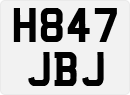 License plate of the United Kingdom, 1983 year system
