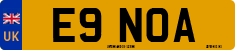 License plate of the United Kingdom, 1983 year system
