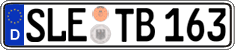German license plate, Regular plates