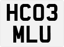 License plate of the United Kingdom, 2001 year system