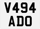 License plate of the United Kingdom, 1983 year system