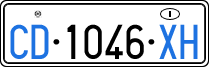 License plate of Italy, Diplomatic