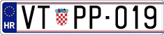 License plate of Croatia, Dealer