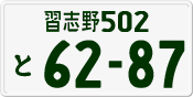 License plate of Japan, Private owners
