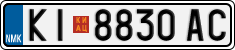 License plate of North Macedonia, Regular plates (2012)