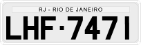License plate of Brazil, Private owners (1990)