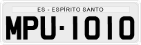 License plate of Brazil, Private owners (1990)