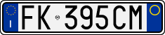 License plate of Italy, Cars (1994 year series)