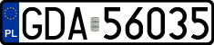 License plates of Poland, Regular car plates