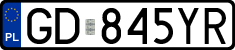 License plates of Poland, Regular car plates