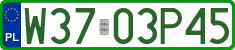 License plates of Poland, Professional plates