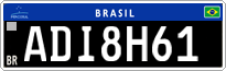 License plate of Brazil, Oldtimers (Mercosul)