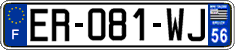 French license plate, SIV (ordinary)