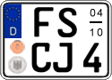 German license plate, Seasonal plates