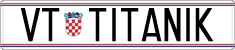 License plate of Croatia, Vanity Plates