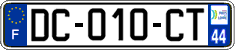 French license plate, SIV (ordinary)