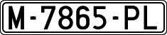 License plates of Spain, 1971 year series