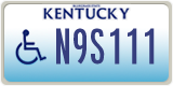 Kentucky, Vehicles for disabled persons (A1B234)