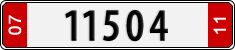License plate of Norway, Export/Tourist