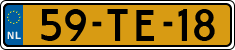 License plate of the Netherlands, Cars
