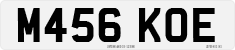 License plate of the United Kingdom, 1983 year system