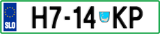 License plate of Slovenia, Trailers