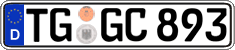 German license plate, Regular plates
