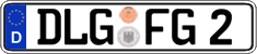German license plate, Regular plates