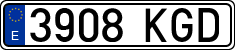 License plates of Spain, Ordinary (2000)