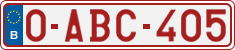 License plate of Belgium, Regular plates (2010)