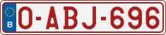License plate of Belgium, Regular plates (2010)