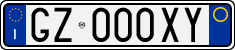 License plate of Italy, Cars (1994 year series)
