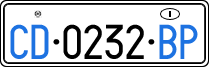 License plate of Italy, Diplomatic