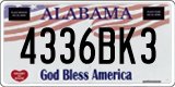 Alabama, God Bless America (1234AB5)