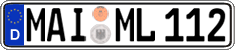 German license plate, Regular plates