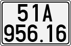 License plate of Vietnam, Cars